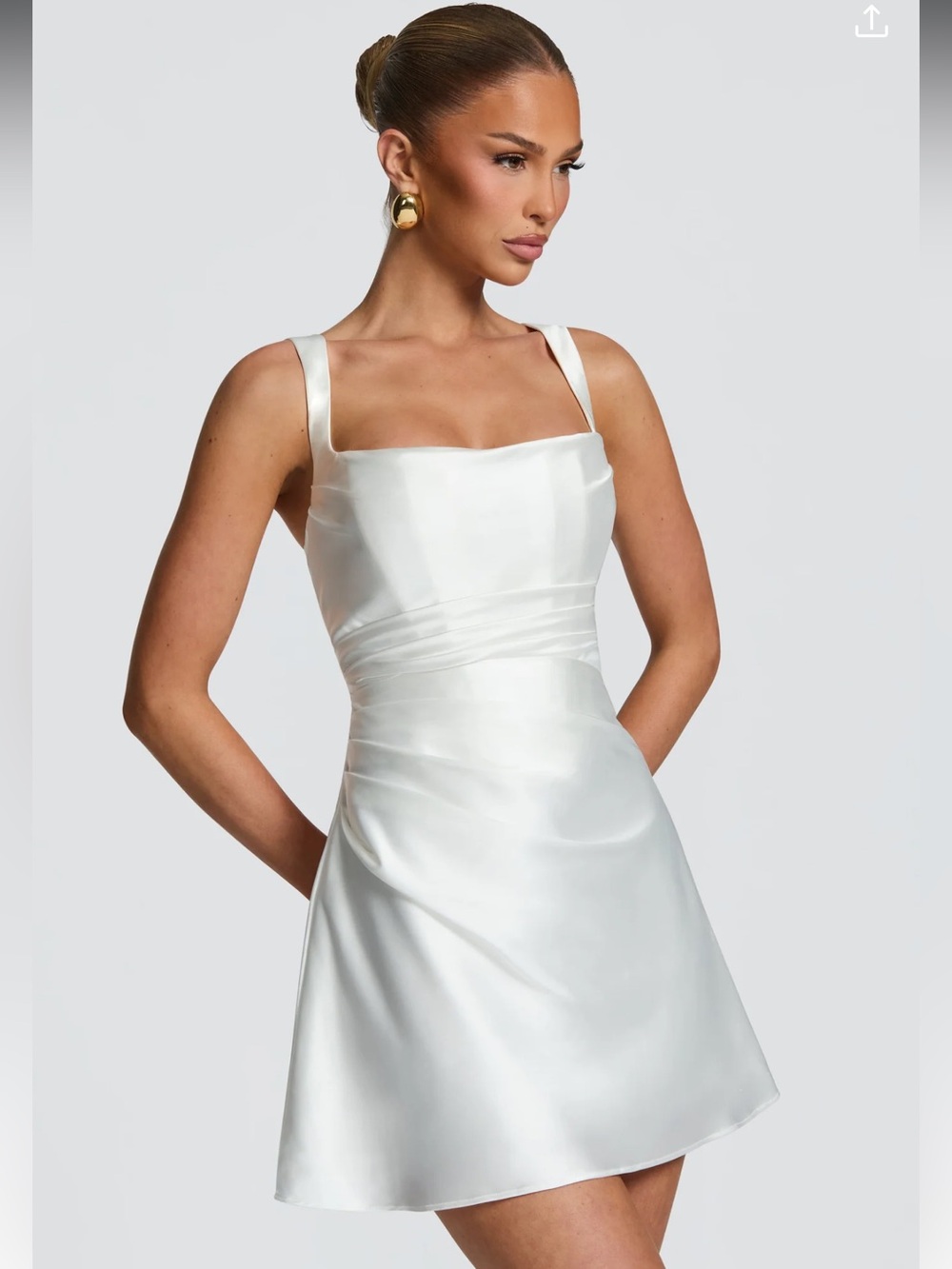 BABYBOO CALANTHE MINI DRESS - IVORY